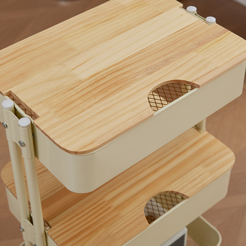 家庭用カート棚キッチン床置き多層スナック収納棚浴室トイレ大型収納棚