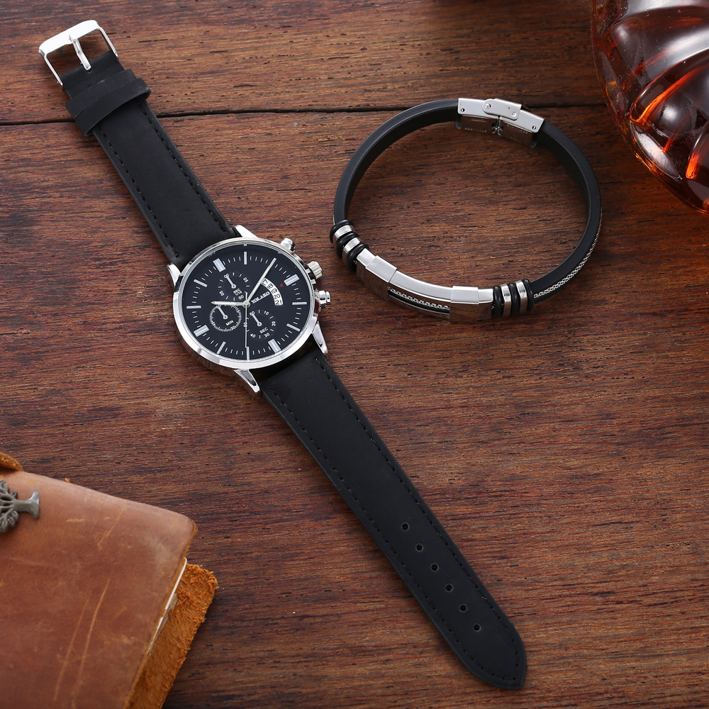 Herren Quarzuhr Mit Armband Set Für Business Und Freizeit_voghion.com