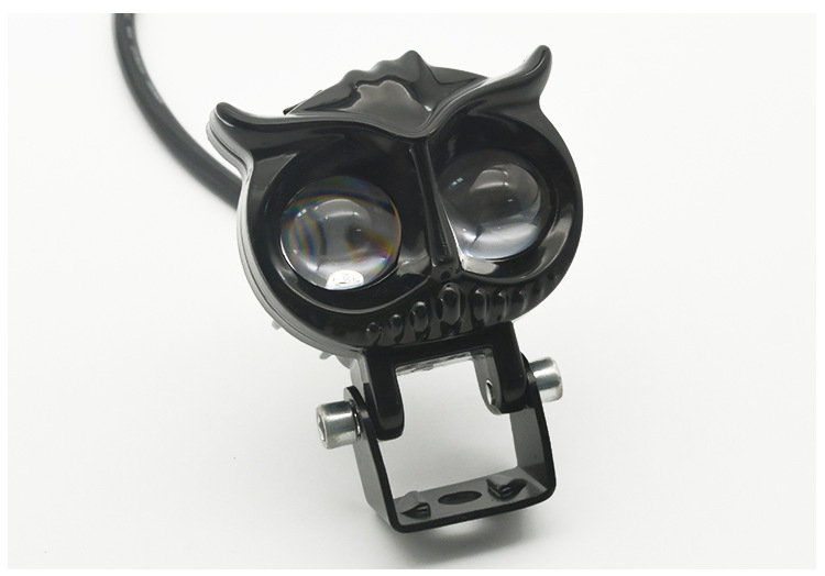 Modified Led Spotlight Motorcycle High and Low Beam Lighting Yellow and White Light Electric Vehicle External Lens Headlight Super Bright
