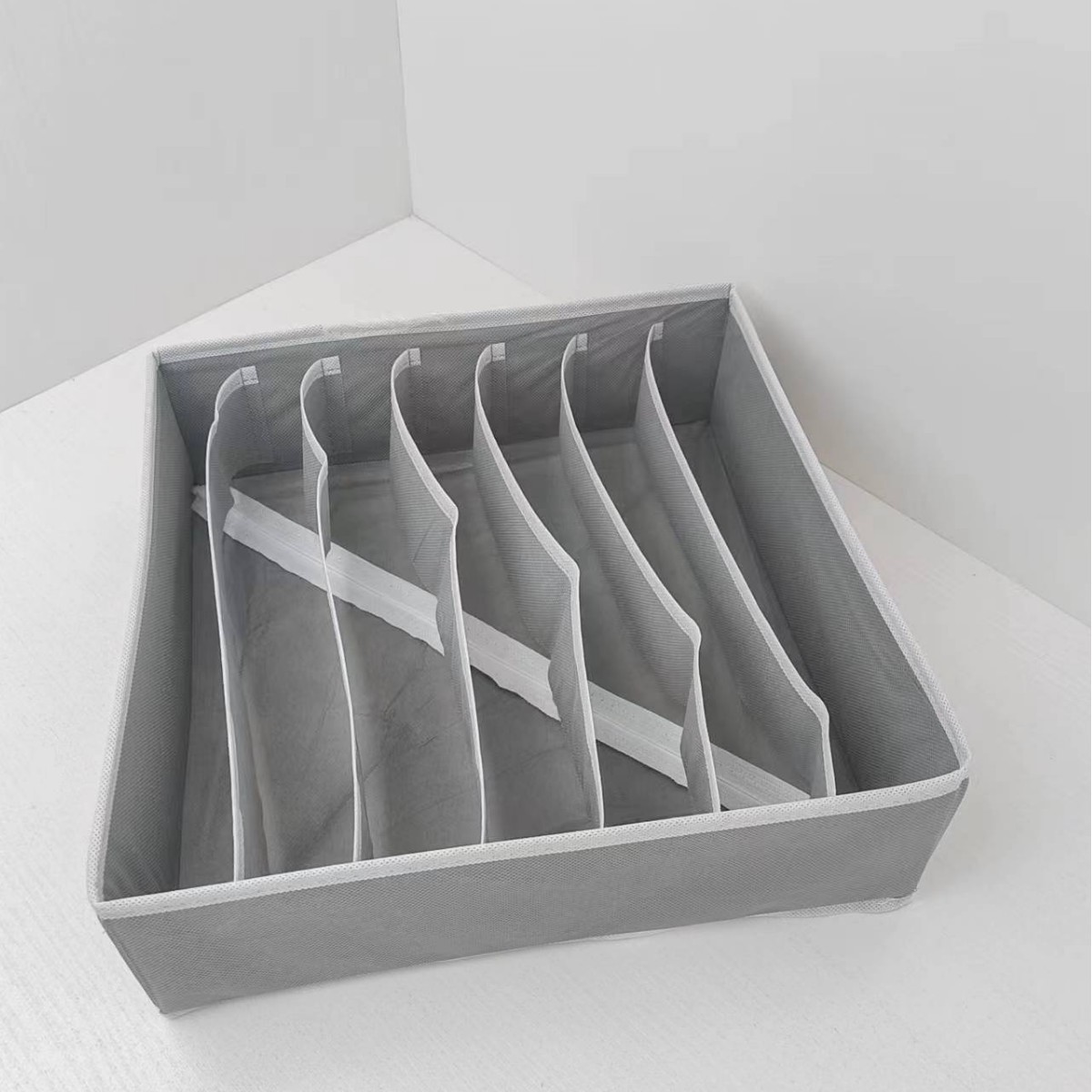 Caja de almacenamiento de ropa interior de malla plegable calcetines sujetador ropa interior cajón caja de almacenamiento separada conjunto de cuatro piezas