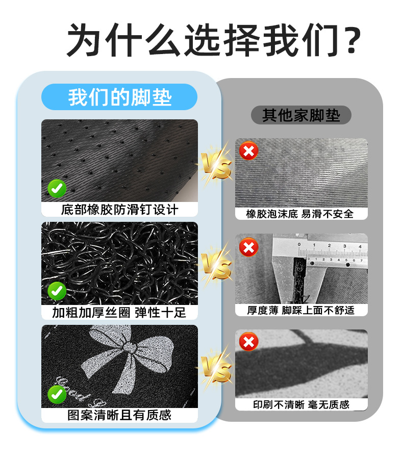 Blue Rain Universal Car Floor Mats, Non-Slip and Stain-Resistant Wire Ring Single-Piece Car Carpet, Anti-Dirty Main Driver's Car Floor Mats
