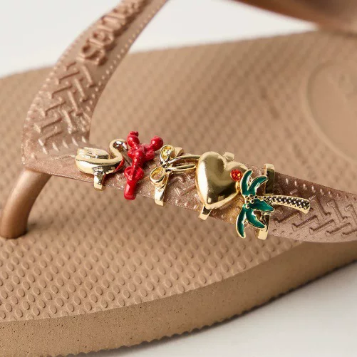 European and American Cross-Border Flip-Flops DIY Accessories Personalized Trendy Playing Card Slippers Flip-Flops Decorative Small Accessories