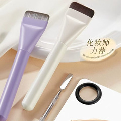 韓国の一字ファンデーションブラシのフラットヘッドは粉化粧道具を食べません。