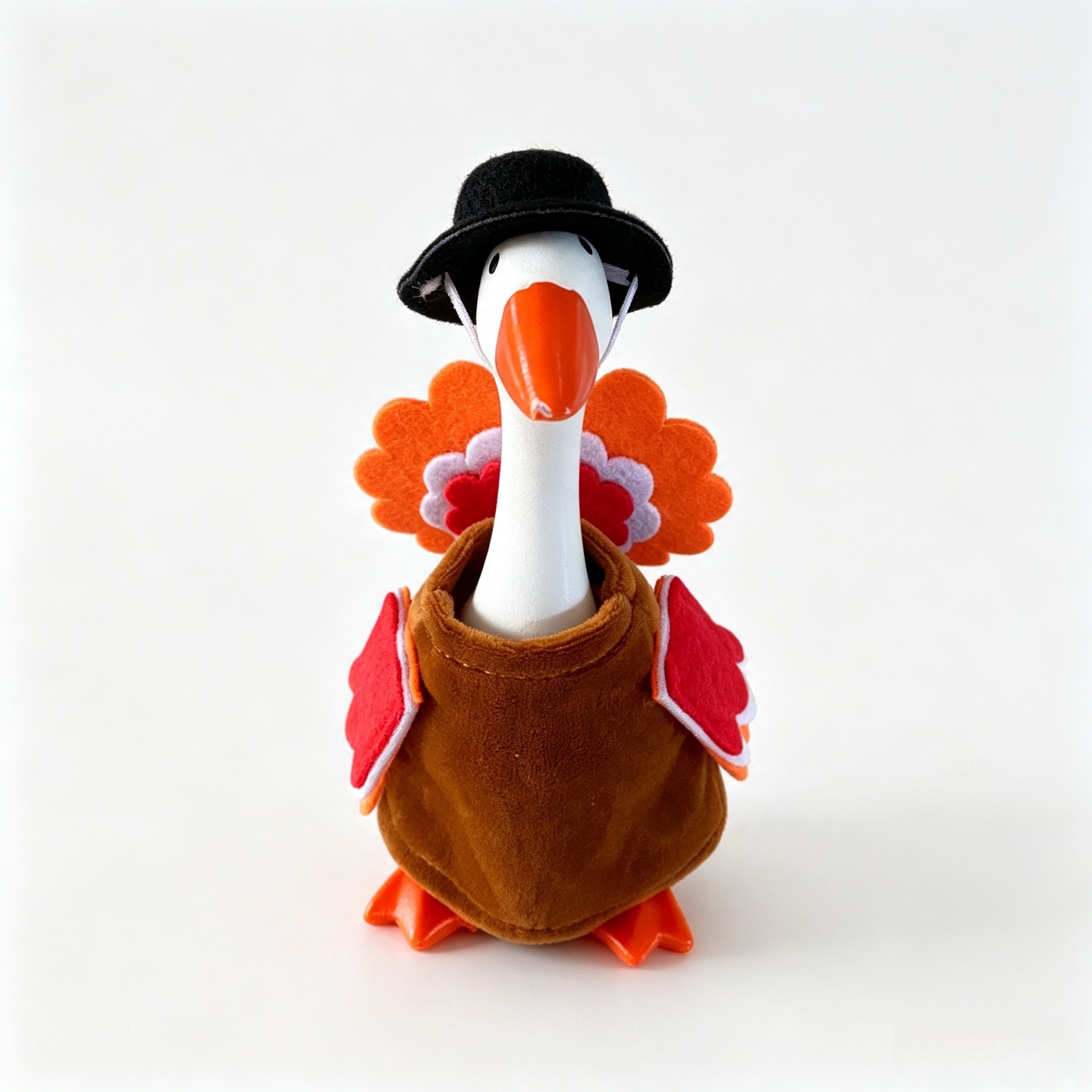 7-Inch Miniature Thanksgiving Gobbler Turkey Costume with Top Hat (Featured 1688)