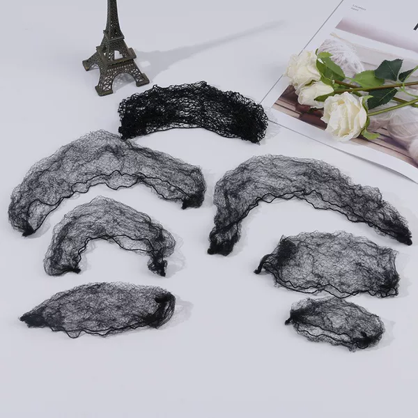 Cross-Border Bulk Wig Net Caps, Invisible Hair Nets, Fine Invisible Hair Nets, Thin Nets, Fine Mesh Covers, Protective Nets, Net Bags