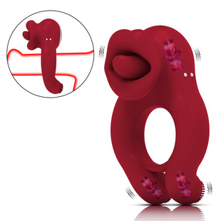 Mouth vibration wear lock ring three motor vibration husband and wife share lock ring adult products manufacturers wholesale