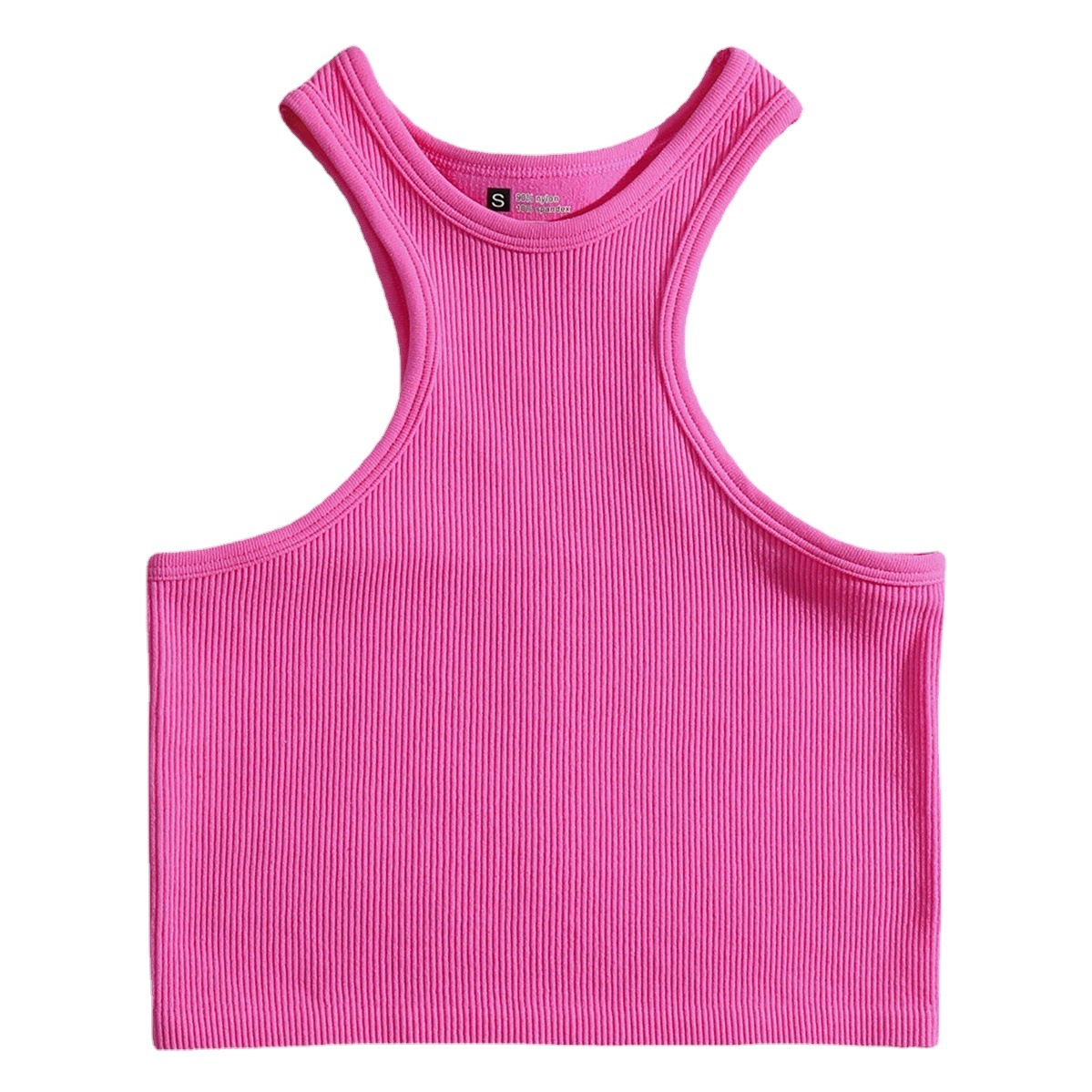 Women's Nylon Sports Blouse Yoga Sweat-wicking Traceless Underwear Running Quick-drying I-shaped Short Vest
