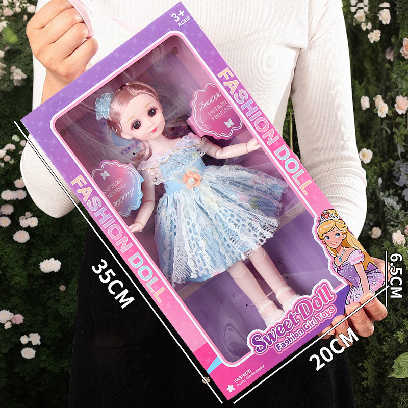 (35cm suitcase/english version) blue doll