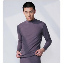 男士暖丽绒中领保暖套装280G主推四针六线（中领 AB面）