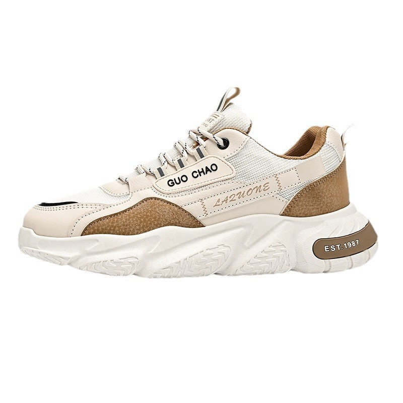 Pánské nové letní prodyšné síťované sportovní a ležérní běžecké boty Little White Dad Trendy boty z roku 2024_voghion.com