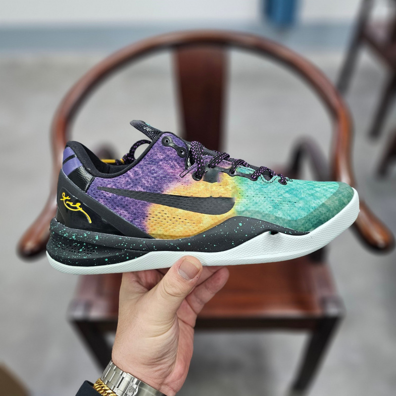 高品质Kobe8科比8代复刻实战运动篮球鞋男湖人白金紫中国红全明星|undefined