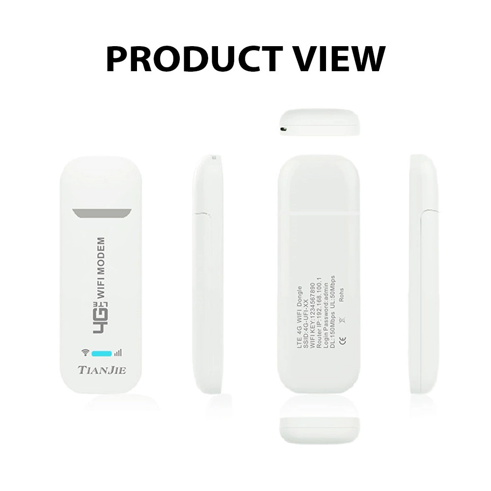4G модем TIANJIE U800 USB, 150 Мбит/с портативная Wi‑Fi точка доступа, поддержка 10 устройств