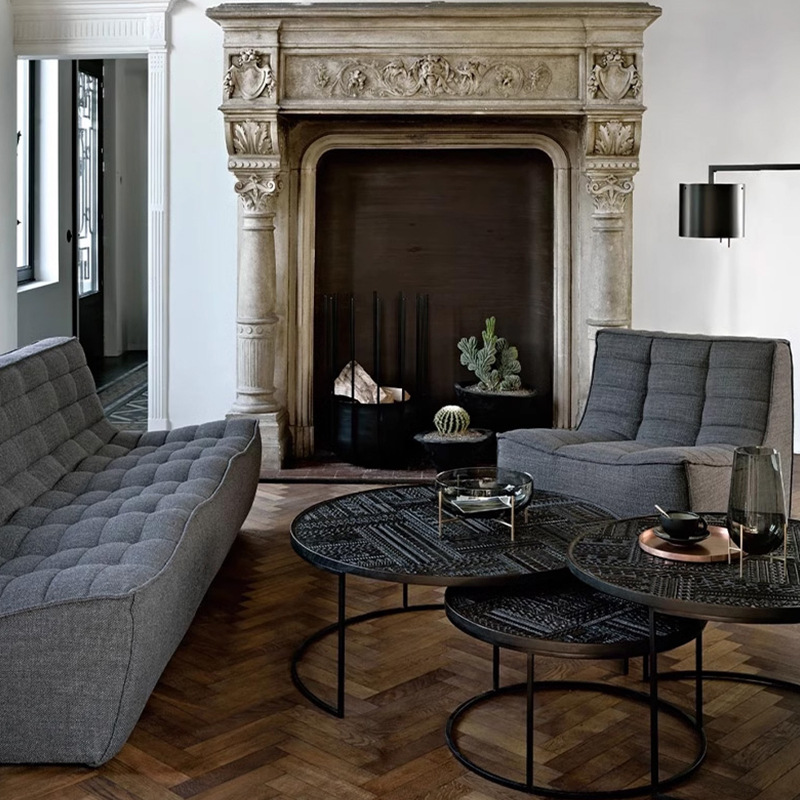 Fabricante directo de lujo ligero italiano perezoso arena de cuero moderno simple sala de estar pequeña casa oruga combinación sofá
