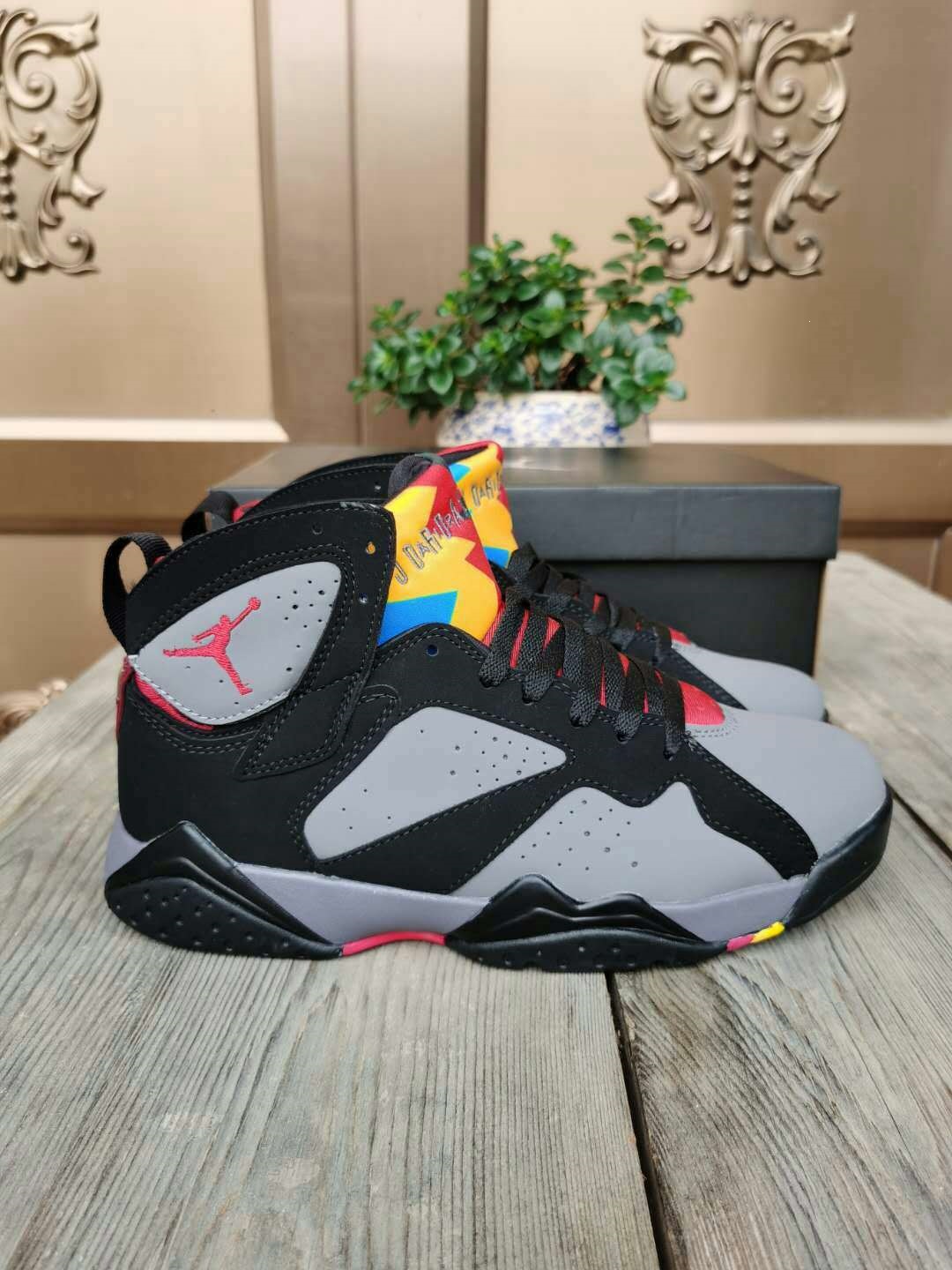 Zapatos Pitian aj7 zapatos de baloncesto de alto nivel parisinos Joe 7 zapatos deportivos casuales al aire libre retro versátiles para hombres y mujeres