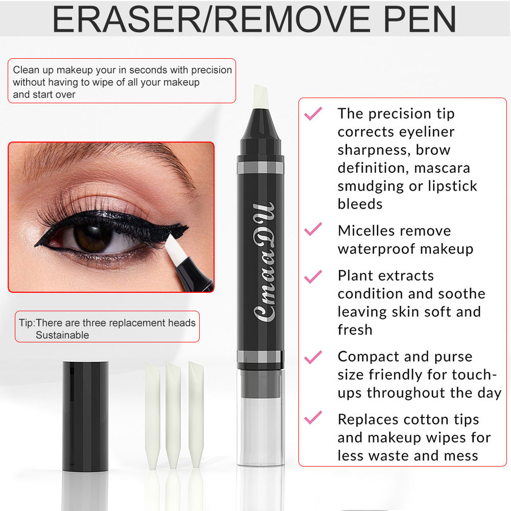 Check it out! Link Disclaimer - Exclusive for Foreign trade :CmaaDu Eyeliner Repair Makeup Remover Pen Application Scenario