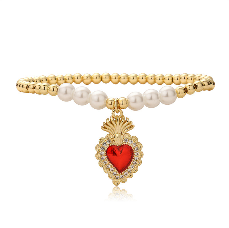 25g Weight Copper Pendant Material Zircon Inlay Material Bracelets Classification Copper Chain Material 1 Piece Quantity Outdoor, Shopping Occasion Copper Material Heart Shape, Wings Pattern Unisex Gender Inlay Design Copper Lady Inlay Heart Shape Wings Zircon Bracelets 13