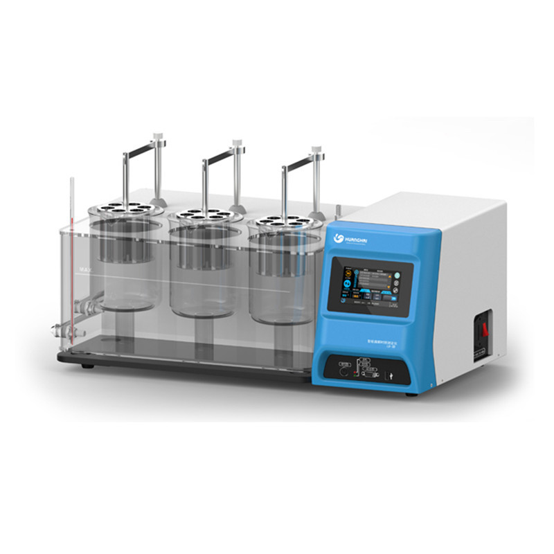 黄海药检LB-3D高清触摸屏智能崩解时限测定仪（3组吊篮同步升降）