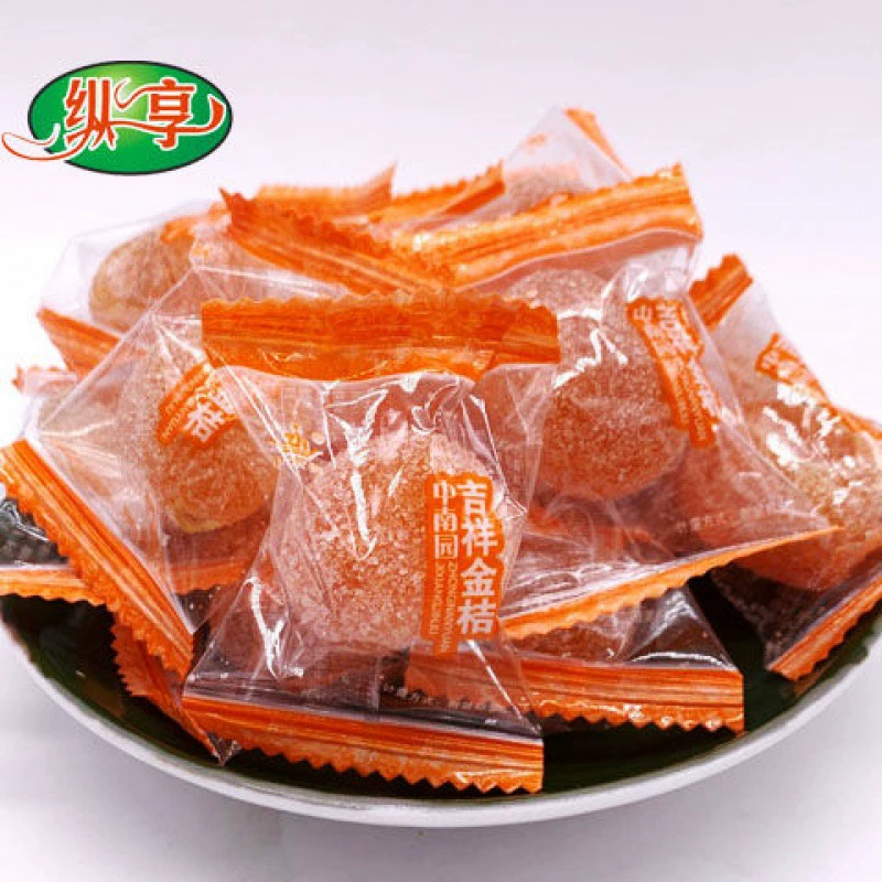 Индивидуально упакованные кумкватные сушеные закуски из каменного сахара, маленькие кумкватные большие консервированные фрукты, большие закуски из сухофруктов, заводская цельная оптовая продажа