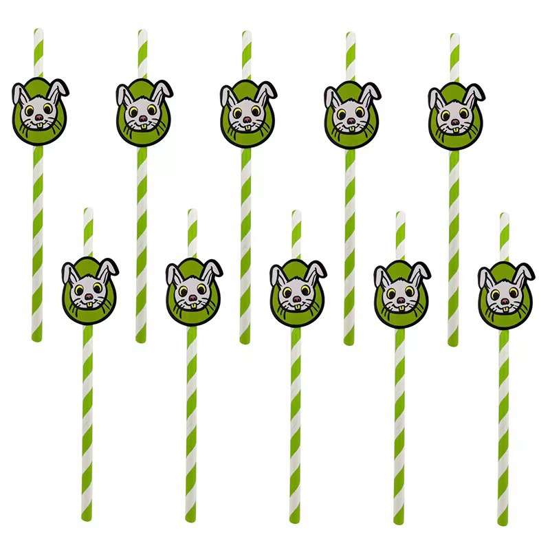 Amazon en stock pollo de Pascua forma de tarjeta de dibujos animados de paja postre pastel fiesta escena decoración paja