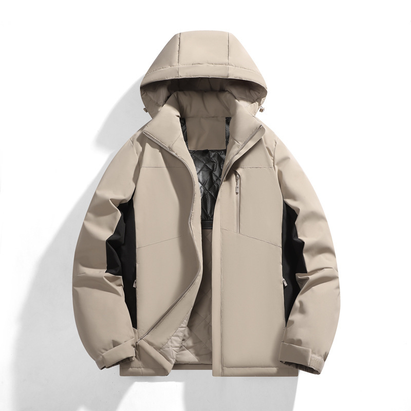 Men's and Women's Winter Thickened Warm Cotton Jacket with Graphene Heating Lining, Outdoor Mountaineering Jacket