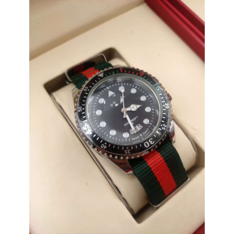 New foreign trade hot G water ghost with quartz men's watch casual simple sports nylon band net red watch