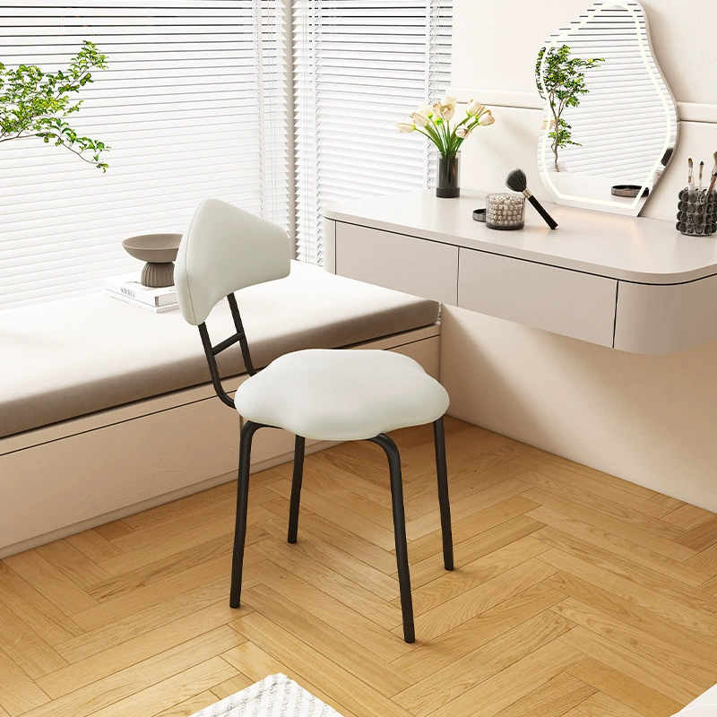 Скандинавский стул для макияжа минималистский обеденный стул Домашний ресторан спинка мягкая сумка стул стул для отдыха