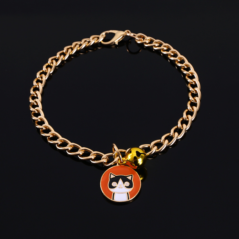 Mascotas de oro perros de madera Teddy azul felino collar colgante de dibujos animados collar ajustable accesorios tarjeta de lucha de perros