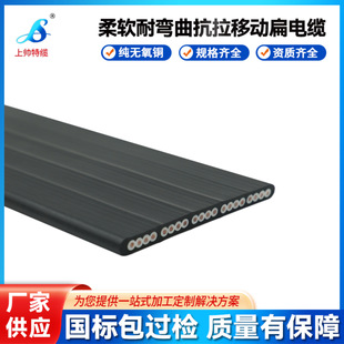 Customized Ce Certified Flat Cable Yffb 20 24 Core 0.5 0.75mm H05Vvh6-F H07Vvh6-F