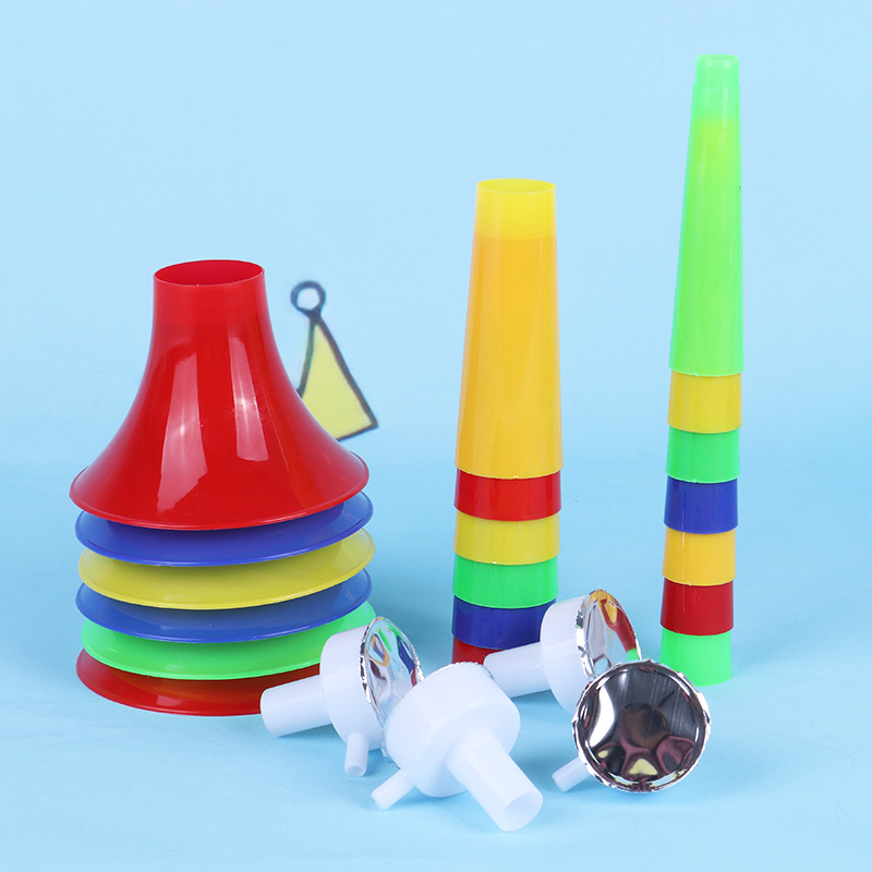 Tweeter de tres secciones, juguete de altavoz telescópico creativo, instrumento musical para niños, juego de atmósfera, accesorios de vítores