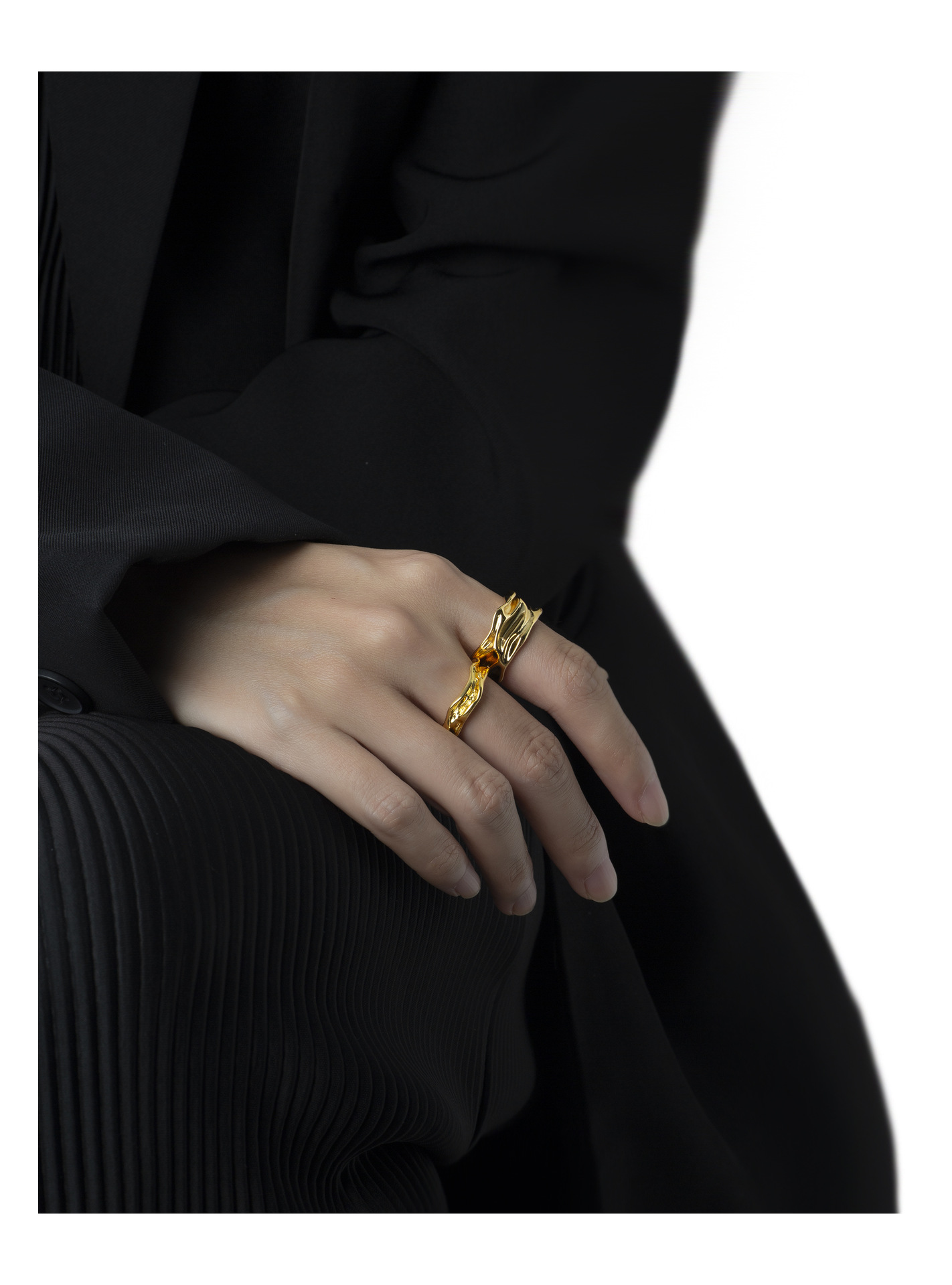 Fashion Geometric Copper Plating Open Ring 1 Piece