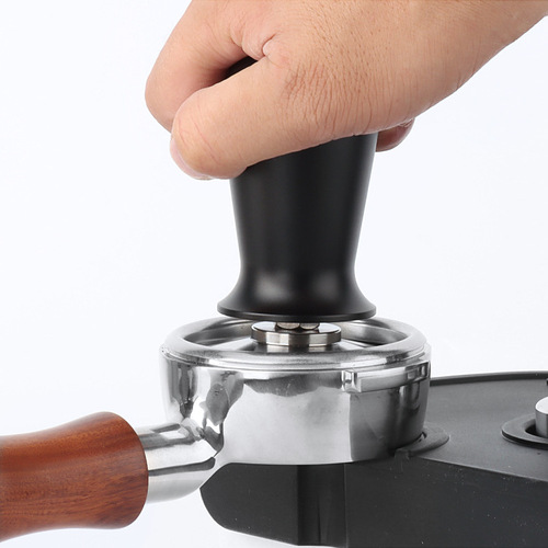 不锈钢咖啡压粉器 弹力压粉器 恒定布粉器咖啡机配套器具58mm粉锤