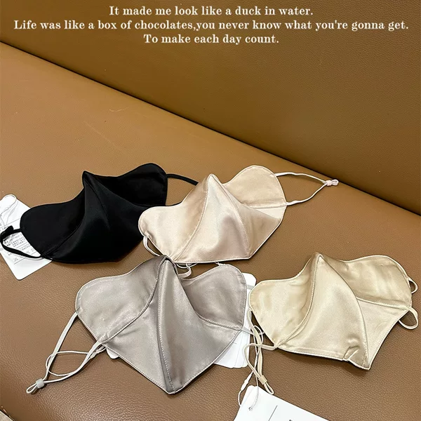 100% Mulberry Silk Mask, 19 Momme Silk Full-Face Sun Protection Mask, Outdoor Driving Uv Protection Sunshade Face Mask