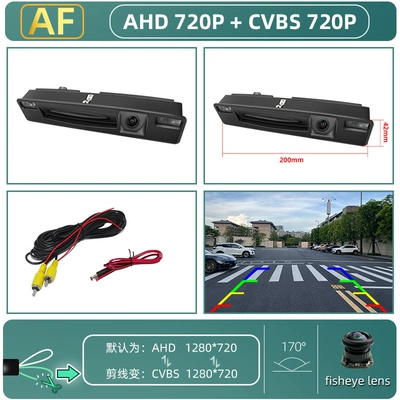 hatchback sedan handle CCD | Vehicle camera - 151617-focus-handle-ahd720pcvbs-dual-control-fisheye-lens