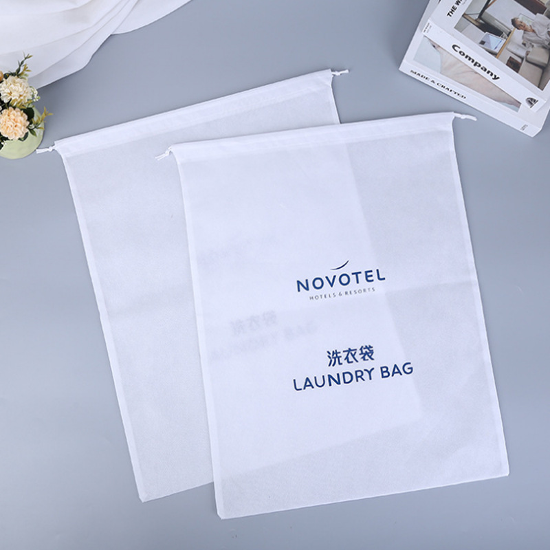 80g non-woven laundry bag drawstring storage bag hotel room dustproof drawstring bag 80g non-woven laundry bag drawstring storage bag hotel room dustproof drawstring bag