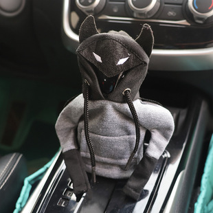 Cartoon Creative Car Gear Cover Interior Decoration Accessories Batman Gear Shift Hoodie Handbrake Gear Cover