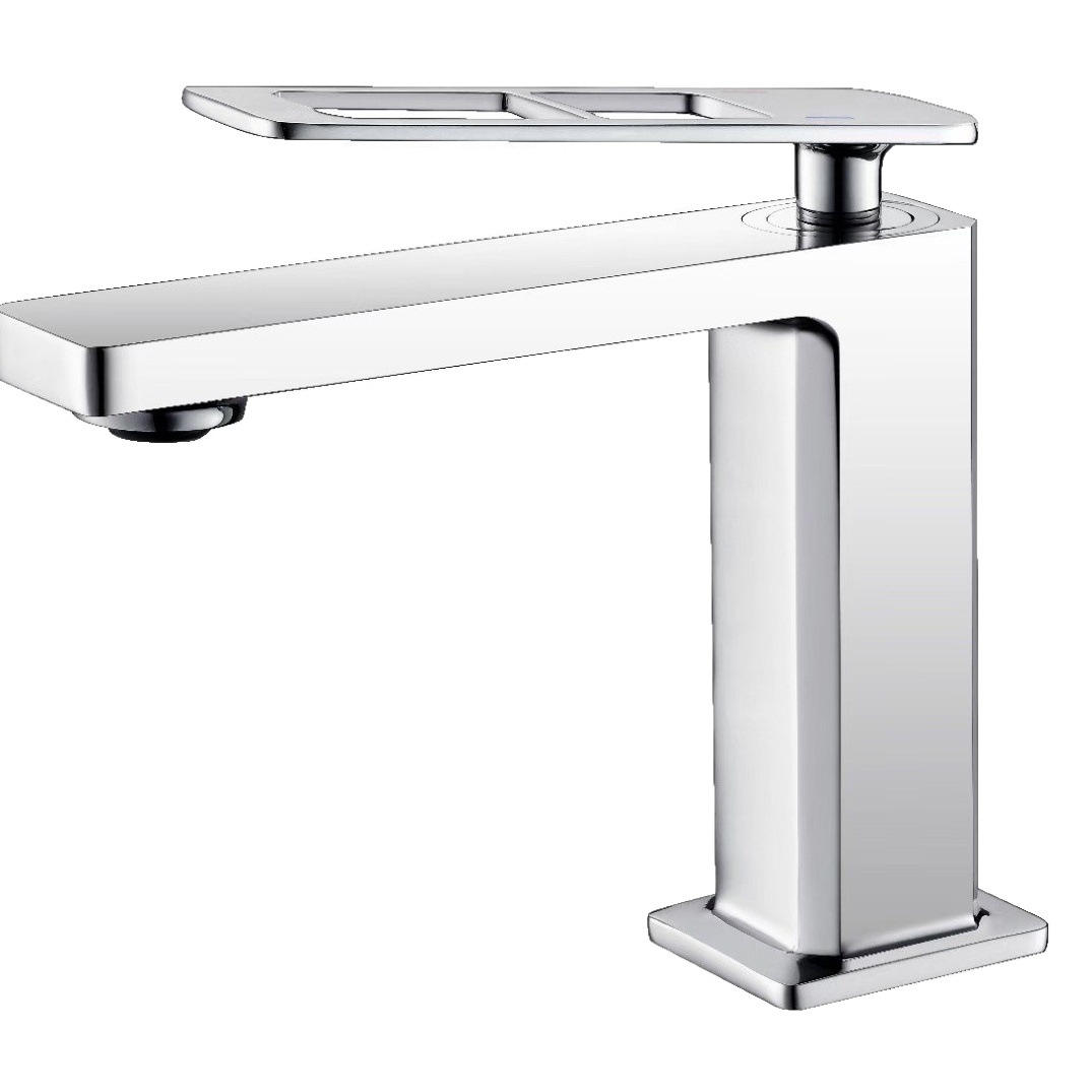 Americano cascada agua plana Cuenca del grifo de cobre alto estándar galvanoplastia/oro cepillado baño caliente y fría hogar comercio exterior