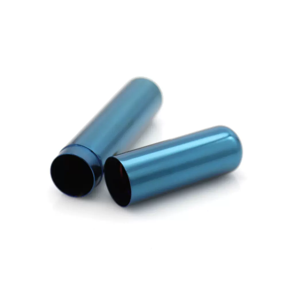 雪茄烟具配件不锈钢雪茄烟管金属雪茄管筒形单支装电镀欧式便携式