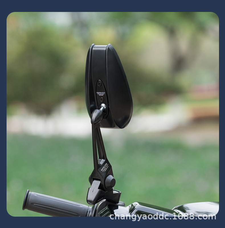 AOS4 universal motorcycle rearview mirror reverse mirror modified universal mirror anti-glare Japanese mirror Mavericks rearview mirror
