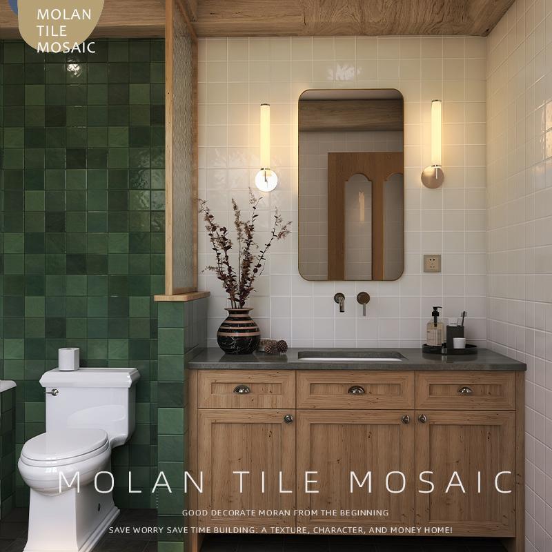American Retro Dark Green Small Square Tiles Kitchen Bathroom Wall Tiles Handmade Tiles Bar Counter Guesthouse Bathroom Tiles American Retro Dark Green Small Square Tiles Kitchen Bathroom Wall Tiles Handmade Tiles Bar Counter Guesthouse Bathroom Tiles