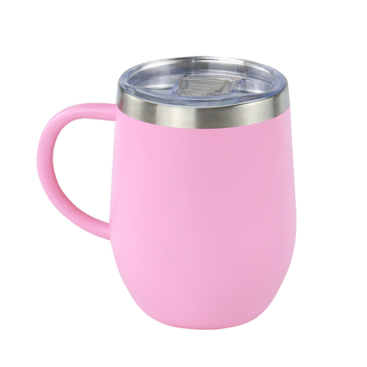 12oz acero inoxidable doble mango taza de aislamiento de huevo taza de agua portátil taza de café estilo de moda nacional