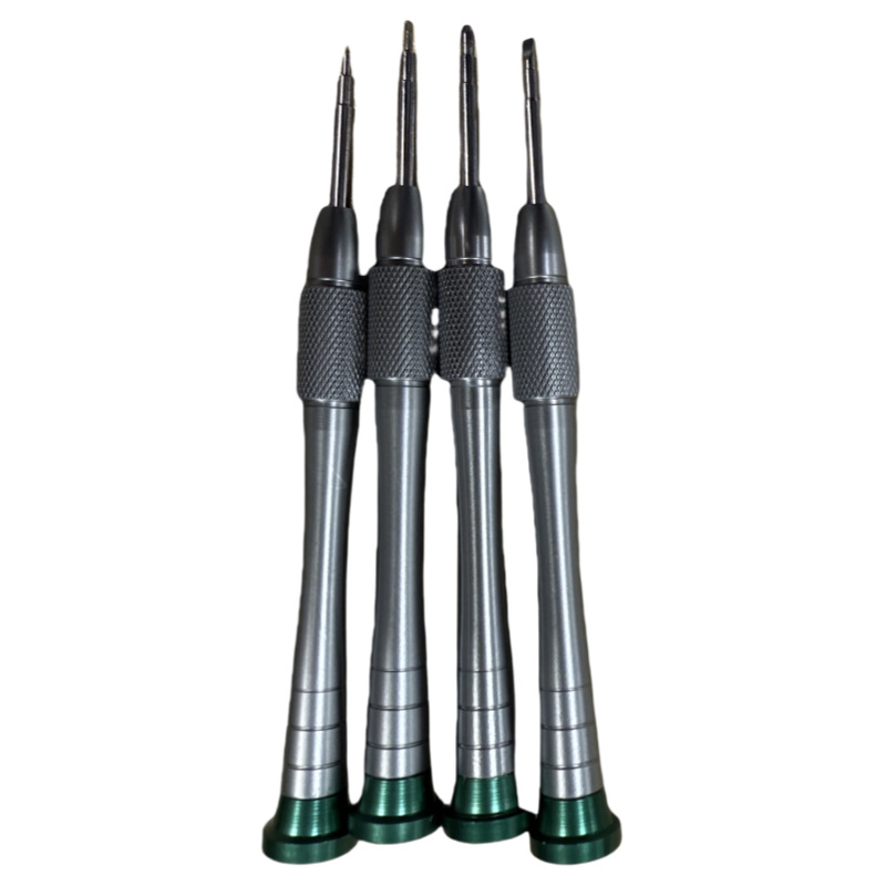 Watch Repair and Mobile Phone Repair Tools S2 Aluminum Alloy Hand Screwdriver Small Cross-Shaped Screwdriver Small Steel Gun Screwdriver