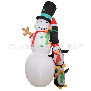 Рождественское надувное уличное украшение, игрушка, пингвин