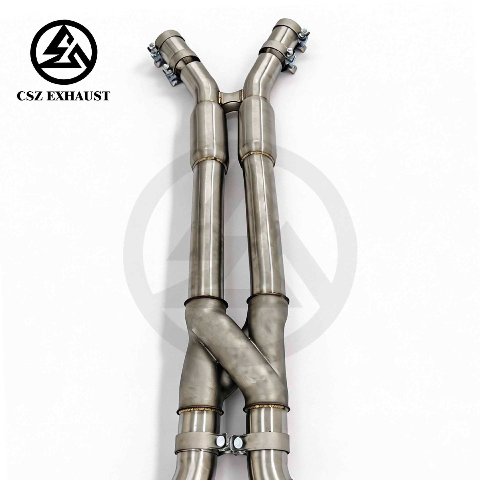 Suitable for BMW F97 F98 X3M X4M S58 3.0T with resonator, equal-length Z-type design mid-pipe