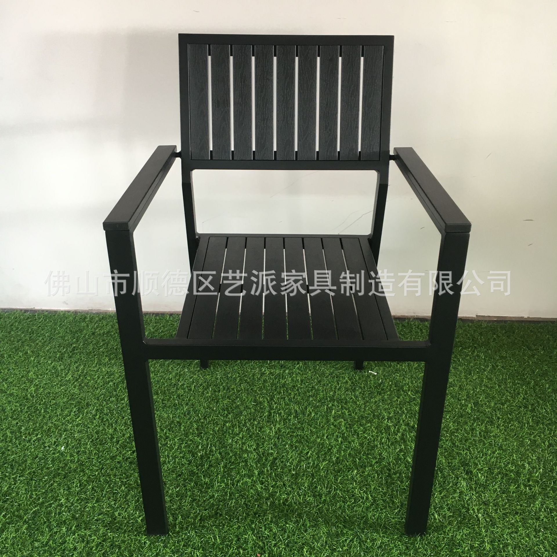 Outdoor Table and Chair Courtyard Table and Chair Combination Leisure Dining Outdoor Open-air Balcony Garden Terrace Plastic Wood Mobile Furniture 6
