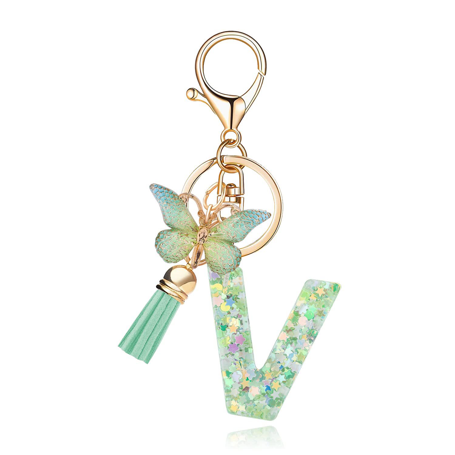 SKU-78-Green Butterfly Letter 