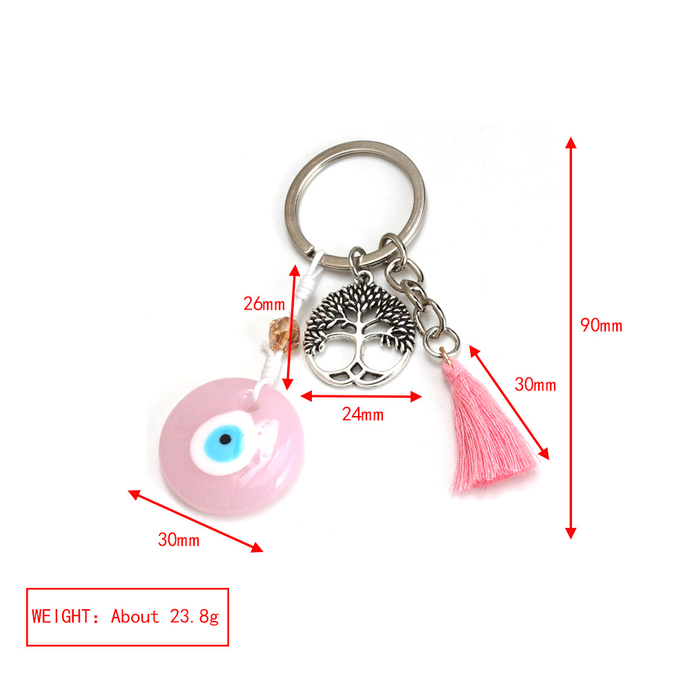27g Weight Bag Pendant, Keychain Classification 1 Piece Quantity Casual, Daily Occasion Glass Material Devil's Eye Pattern Unisex Gender Retro Style Retro Devil's Eye Glass Unisex Bag Pendant Keychain 32