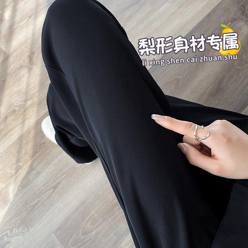 여름 스타일 - 더블 브레스티드 블랙 팬츠 길이 88cm, 권장 키 150cm 이하