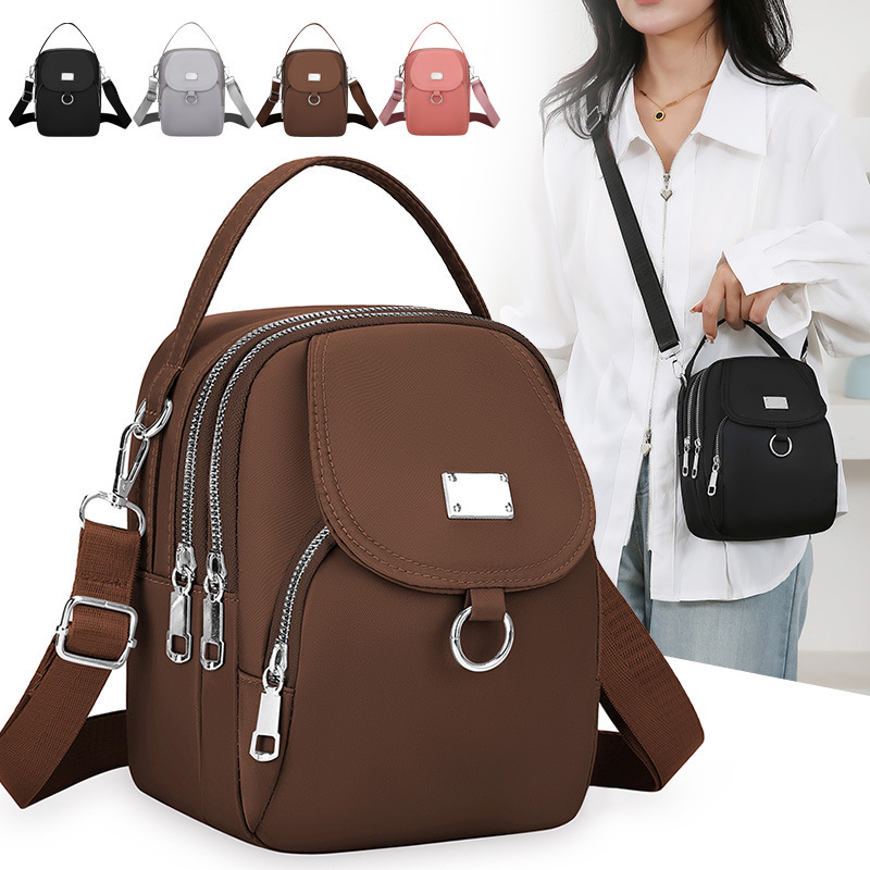 Bag Women's Portable Casual Fashion Oxford Cloth High-end Shoulder Crossbody Bag Cross-border Women's Crossbody Bag Mobile Phone Bag