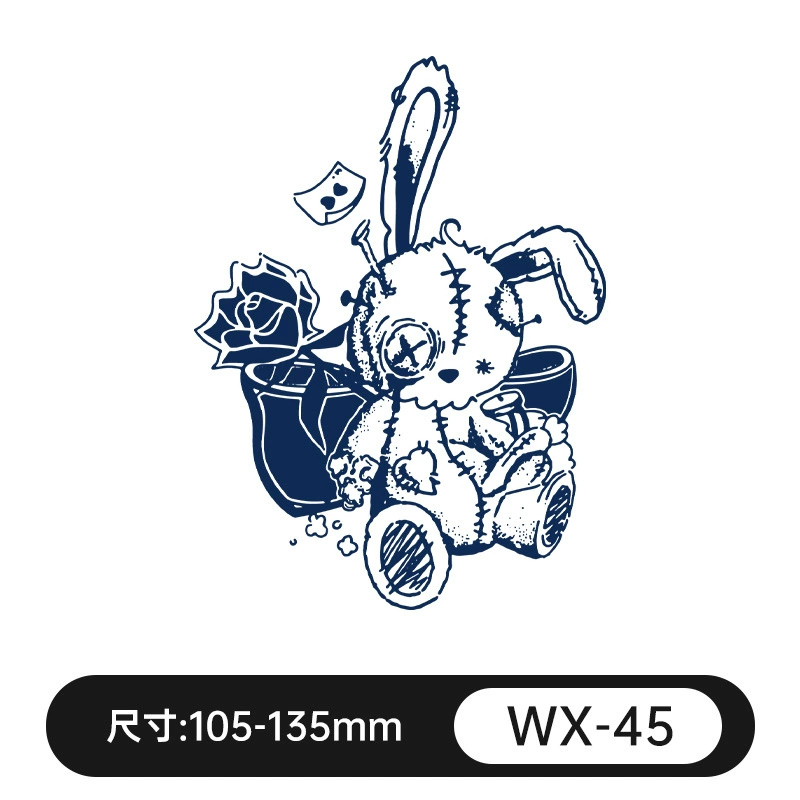 Waterproof fresh retroreflective herbal tattoo stickers for men and women, long-term effect