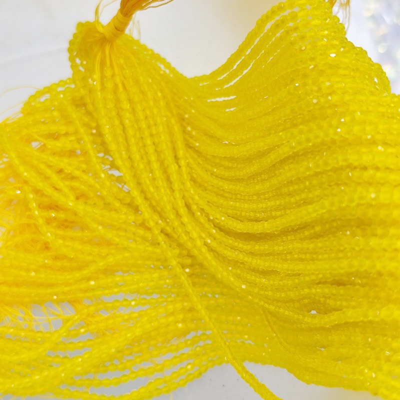 Hilo de algodón aguja súper pequeña Perla de cristal encadenada cuentas vidriadas DIY accesorios de ropa hechos a mano pulsera collar cuentas dispersas accesorios